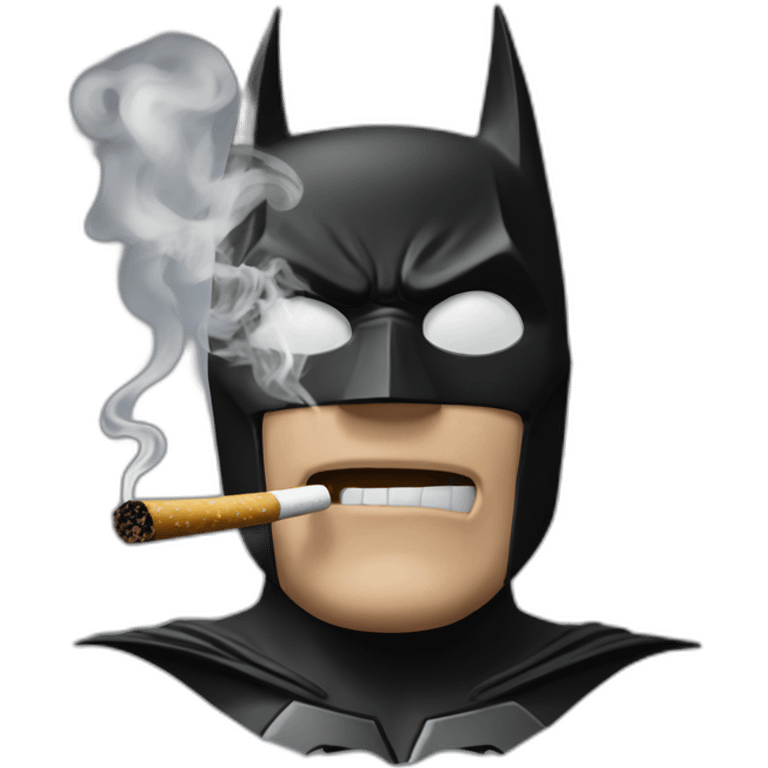 batman smoking emoji