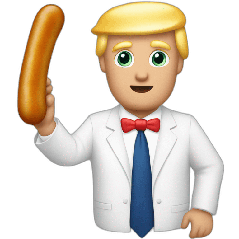 trump-holding-his-sausage emoji