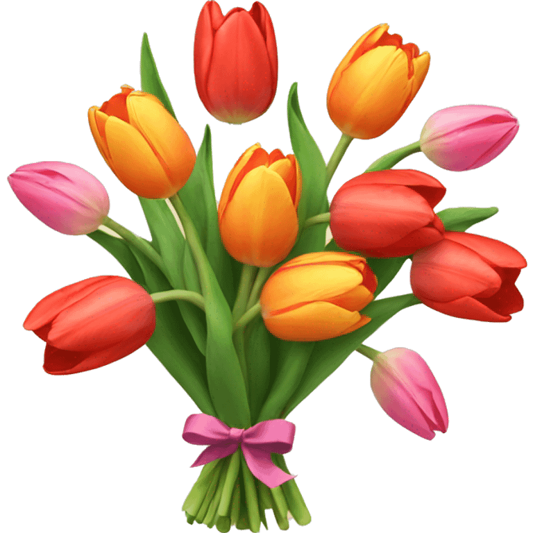 bouquet of tulips  emoji