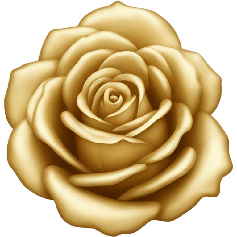 Soft gold rose emoji