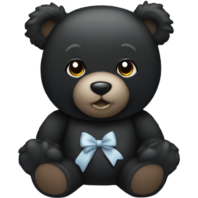 Black teddy bear  emoji