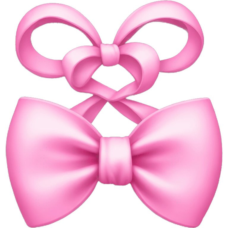 Cute pink bow emoji