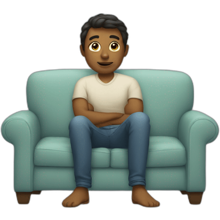 Sit on couch emoji