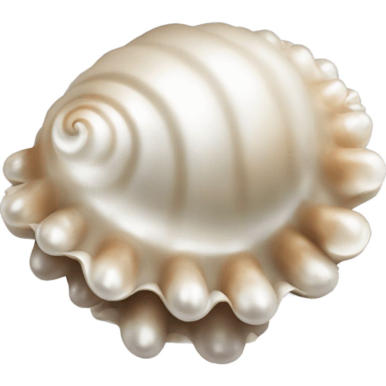 Shell pearl emoji