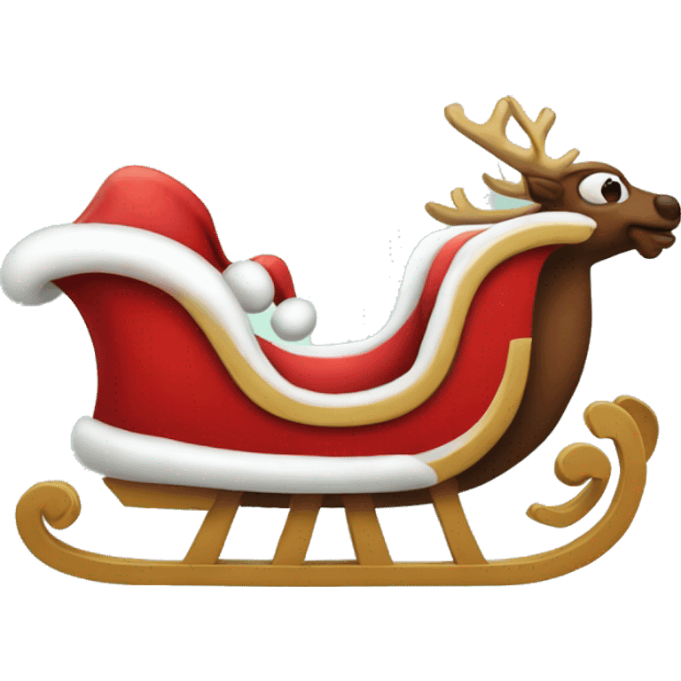 Santa's-sleigh emoji