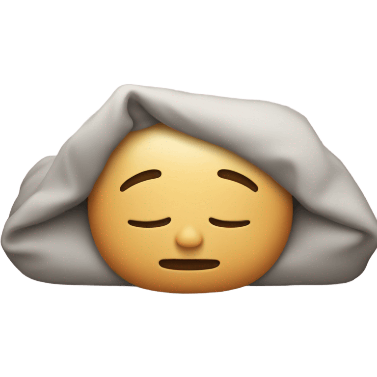 One of the traditional emoji faces sleeping emoji