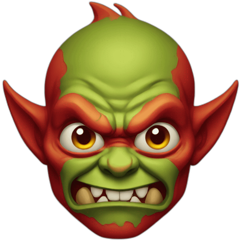 angry red goblin emoji