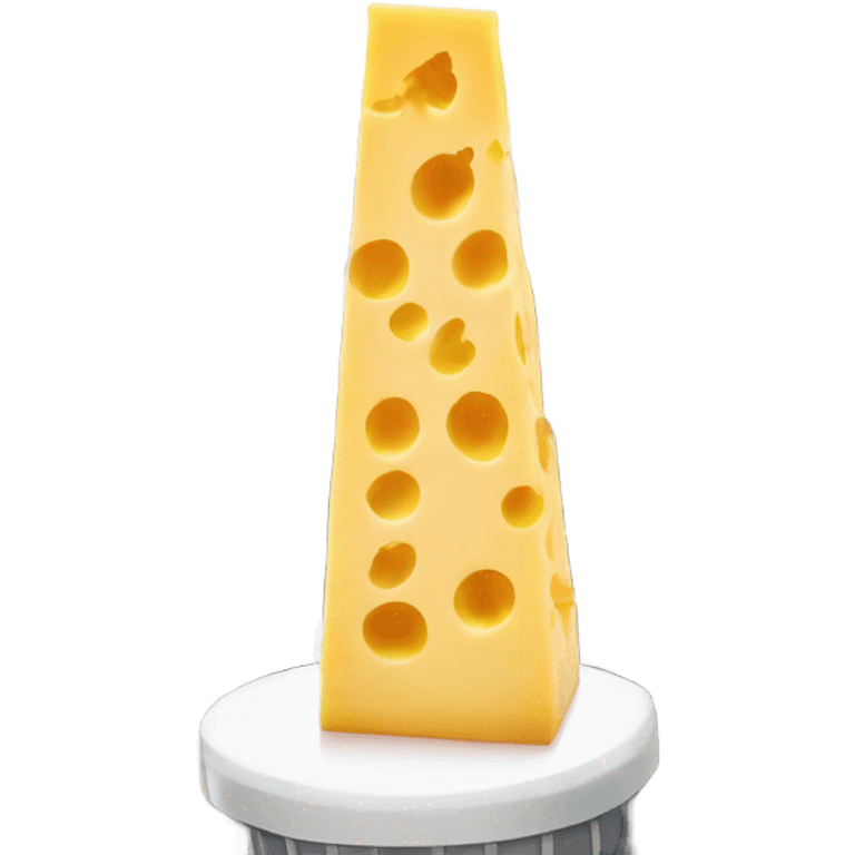 Cheese on top of the Empire State Building  emoji