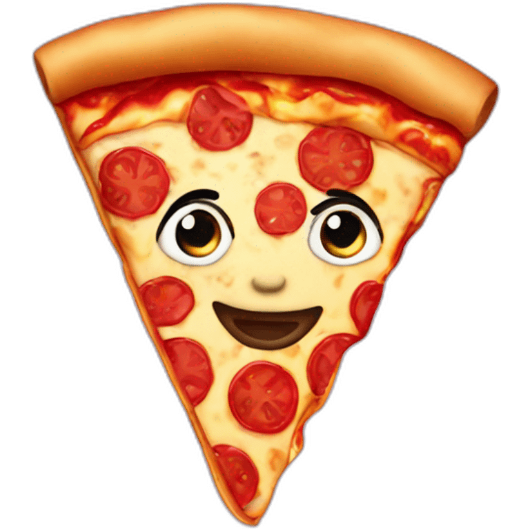 Pizza with tatoo emoji