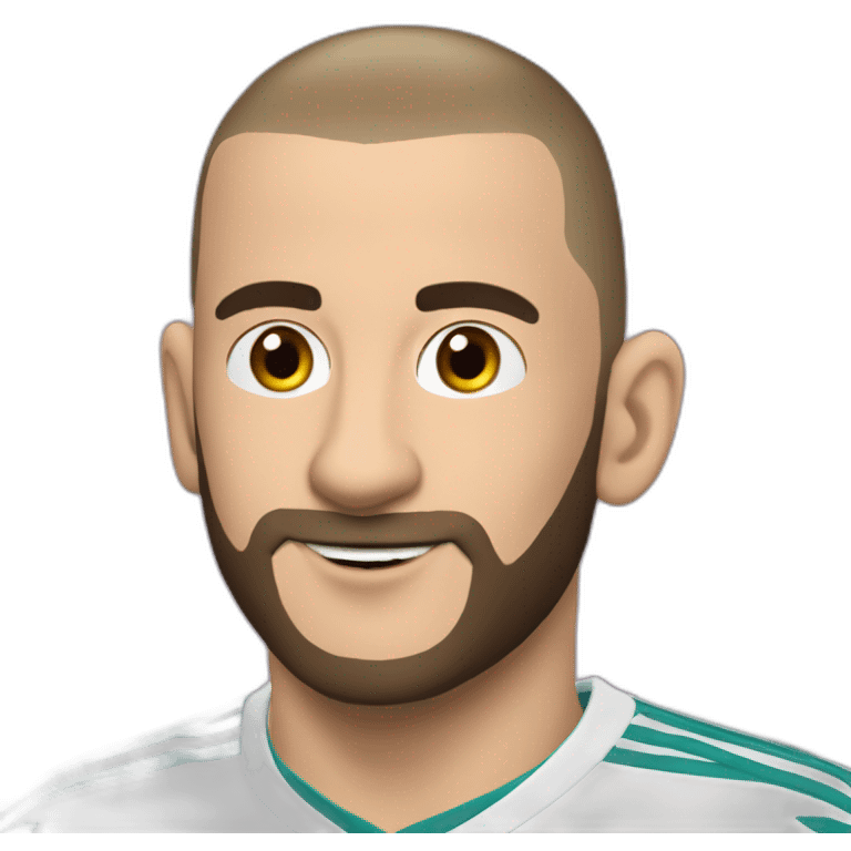 Benzema sur un cochon emoji