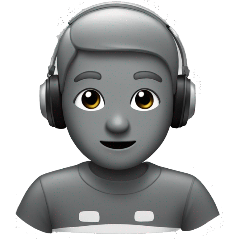 Vinyl gray player  emoji