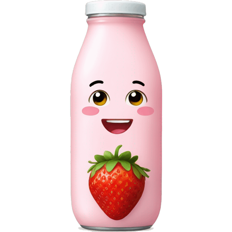 Strawberry milk emoji