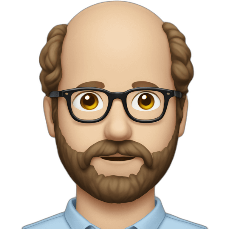 bald Brett Gelman Murray Bauman with glasses] emoji