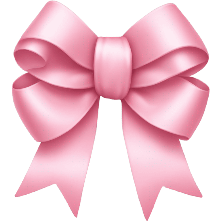 light pink ribbon bow emoji