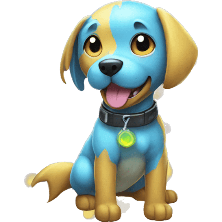 Colorful Edgy Cool Cute Shiny Electric Dog Pokémon emoji