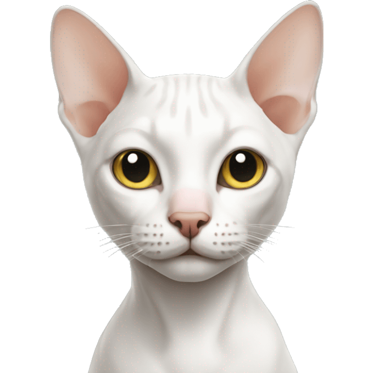 white hairless cat emoji