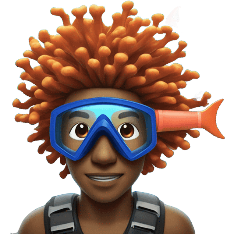 Snorkeling a reef   emoji