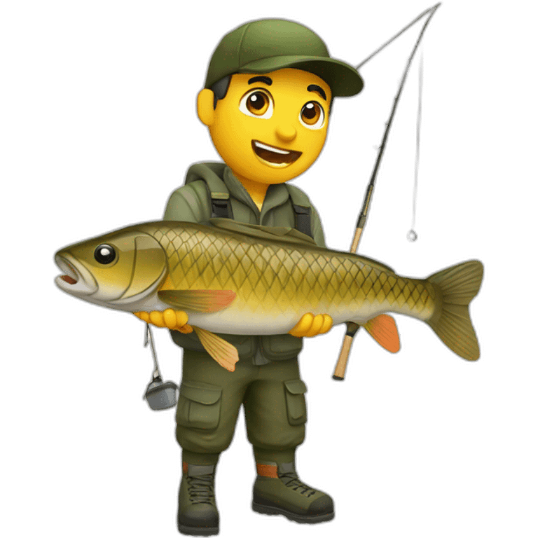 carp fisherman emoji