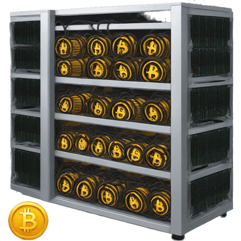 bitcoin mining rig emoji