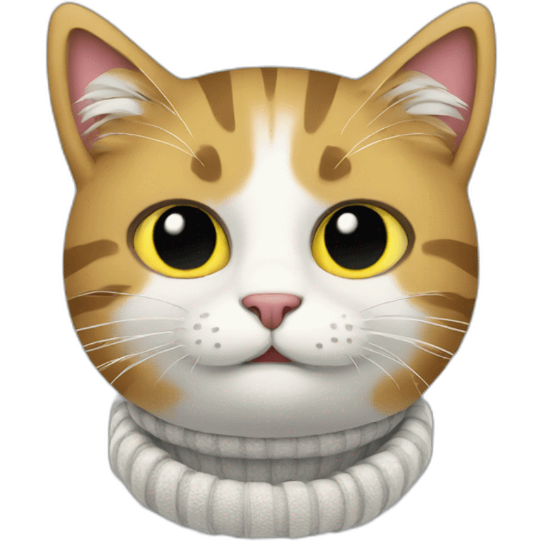 Cat snowboard emoji