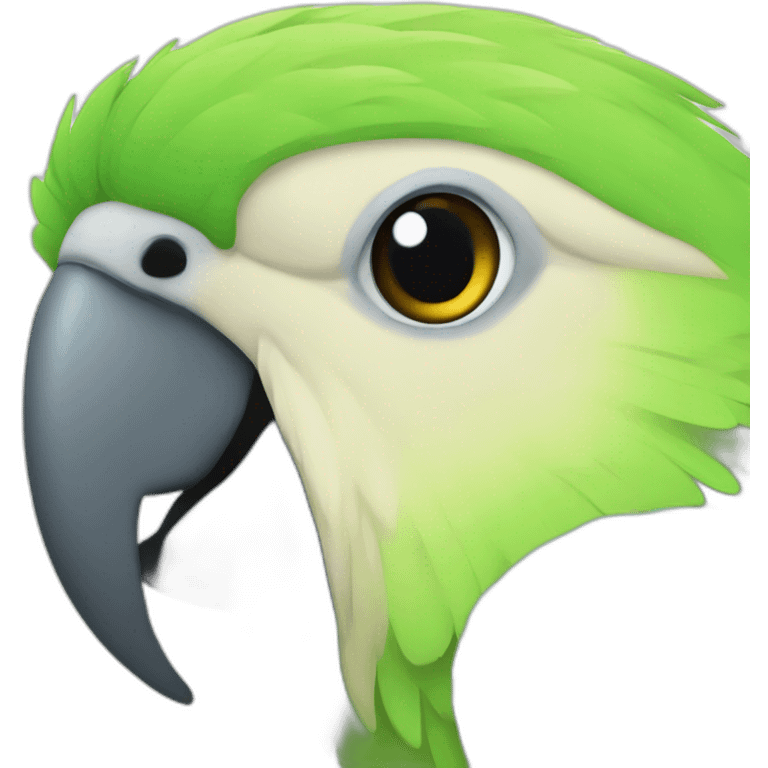 parakeet head emoji