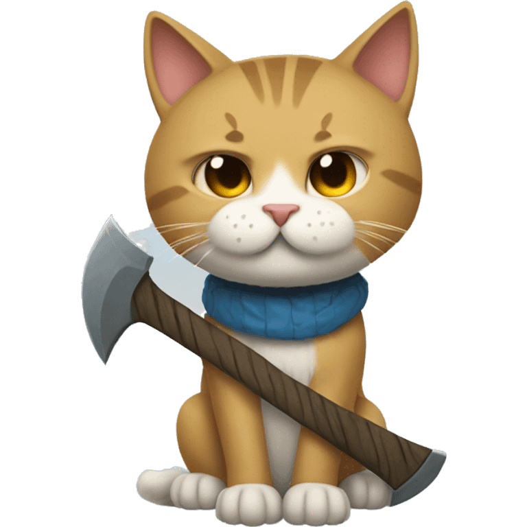 ice war axe cat emoji