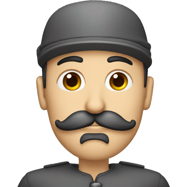 a turkish guy with a big mustache and a fez emoji