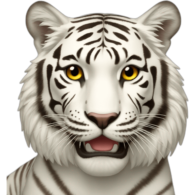 Tigre blanc emoji