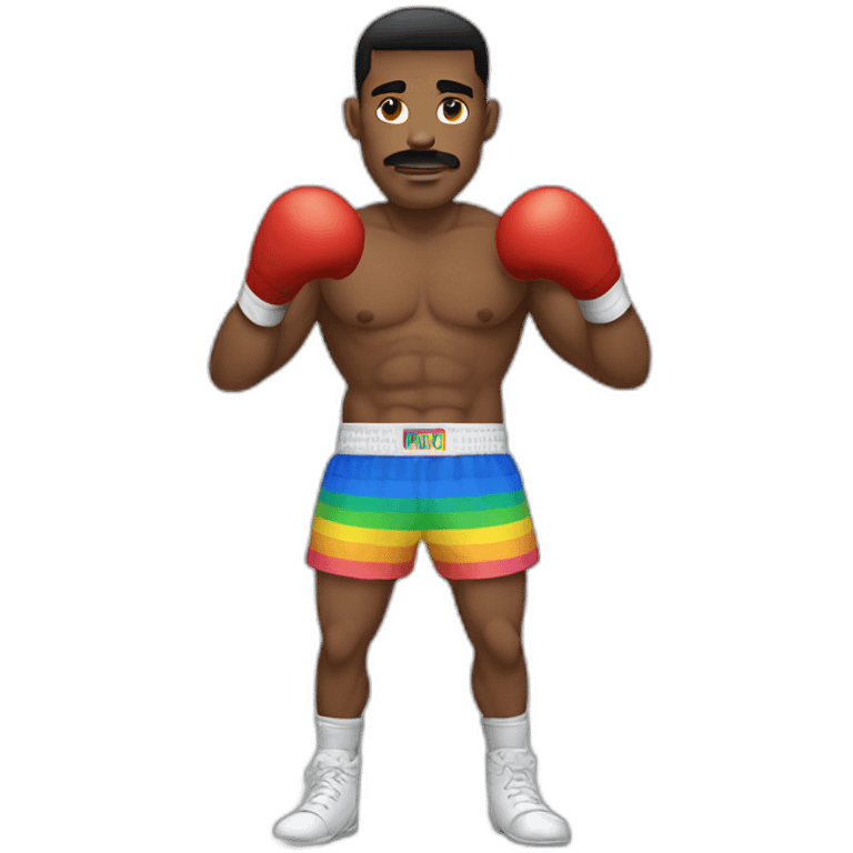 a gay boxer emoji