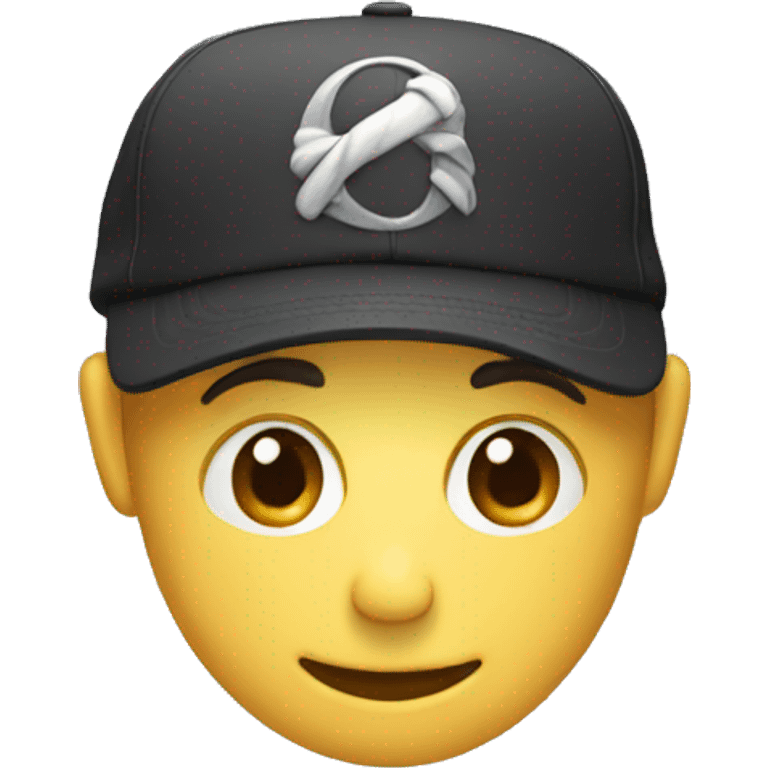 Cap with a cap emoji