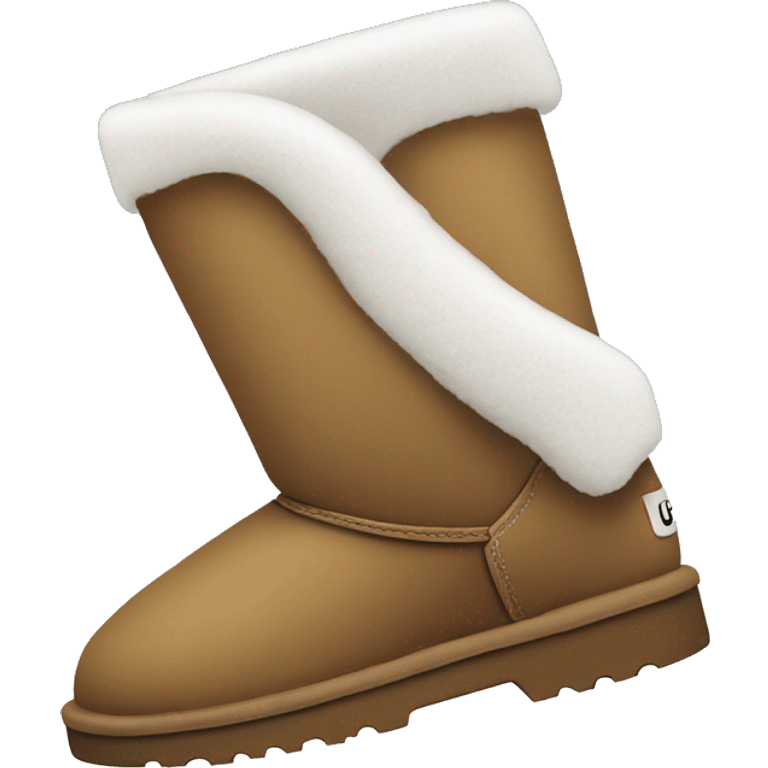 Ugg boots with snow on them emoji