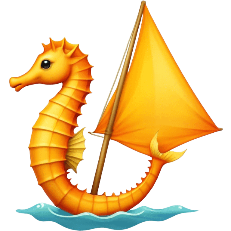 Seahorse with a sail  emoji