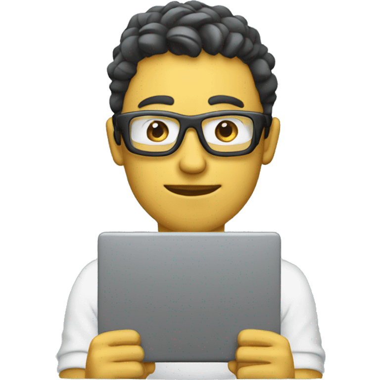 cybersportsman with laptop emoji