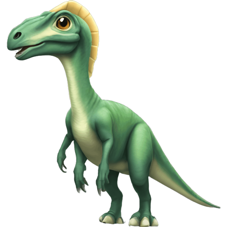 Parasaurolophus with head crest emoji