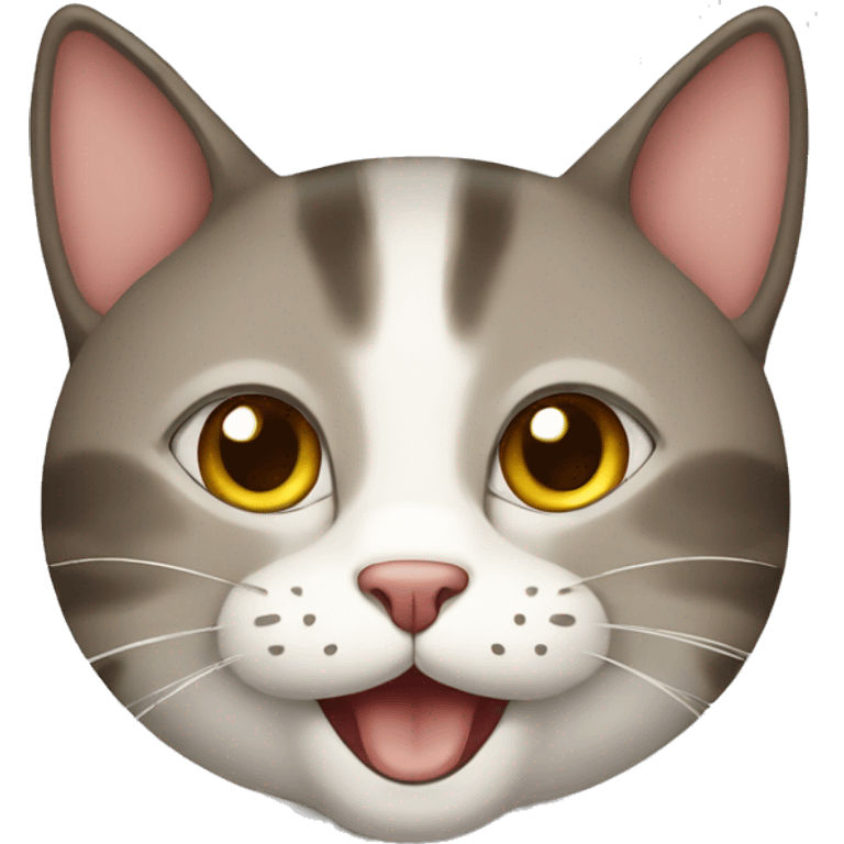 Happy face cat emoji