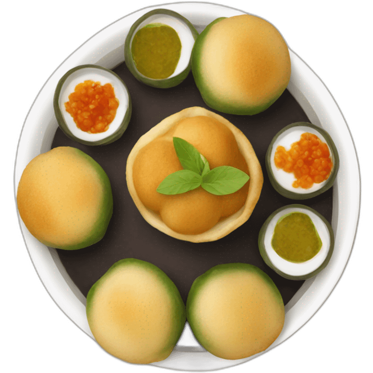 pani puri indian dish emoji