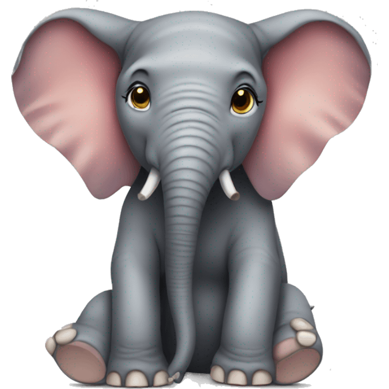 elephant wearing bikini emoji