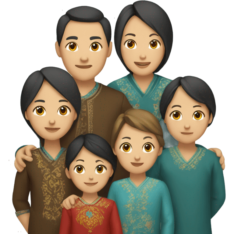 Kazakh family emoji