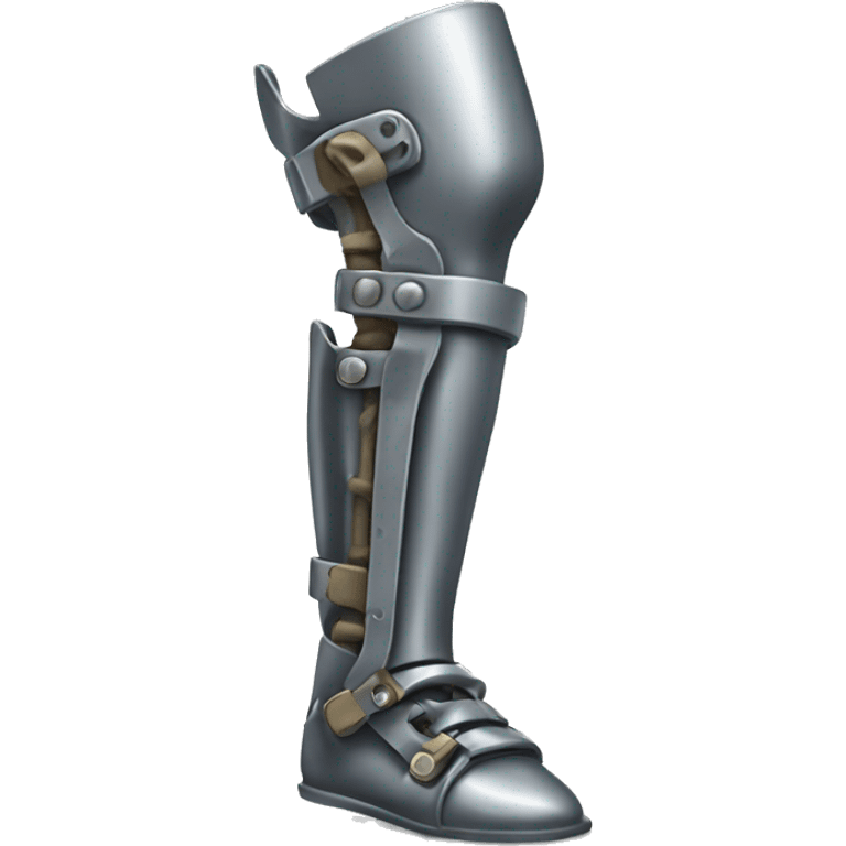 Metal prosthetic leg emoji