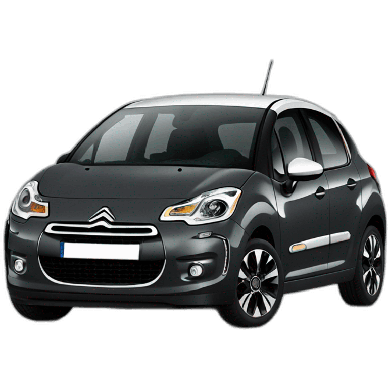 dark grey citroen c3 2023 emoji