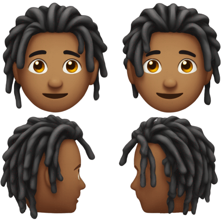 Man with dreads emoji