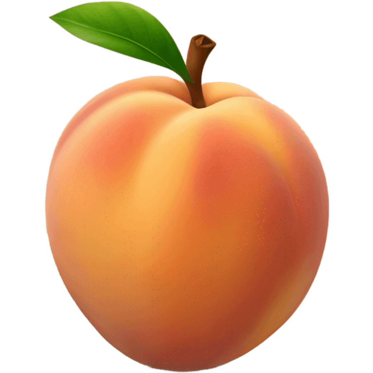 A peach with a handprint on it because it was slapped ￼ emoji