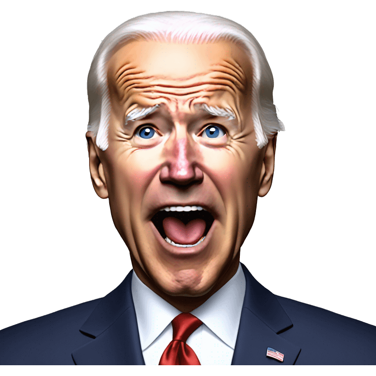 Joe Biden screams “stop the war” emoji