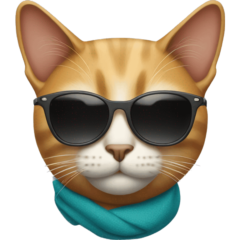 Cat with sunglasses emoji