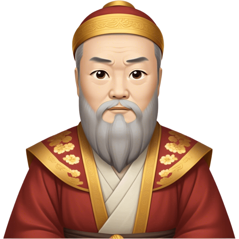 Cinematic Realistic Confucius Portrait Emoji, depicted as a wise ancient philosopher in traditional robes with a serene, contemplative expression, rendered with soft timeless textures and harmonious natural lighting that captures his enduring wisdom. emoji