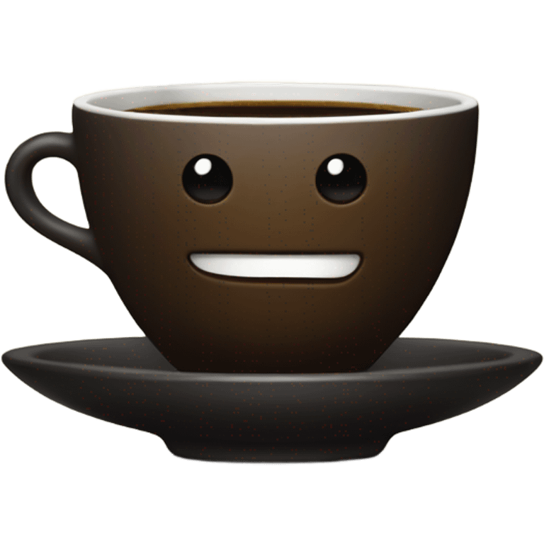 coffee, black emoji