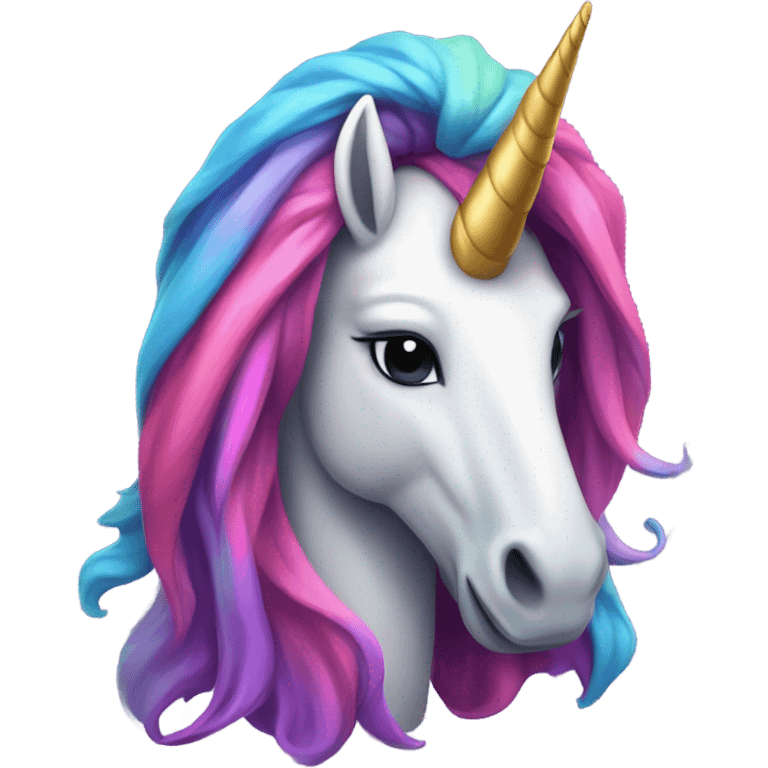 Unicorn with hoodie emoji