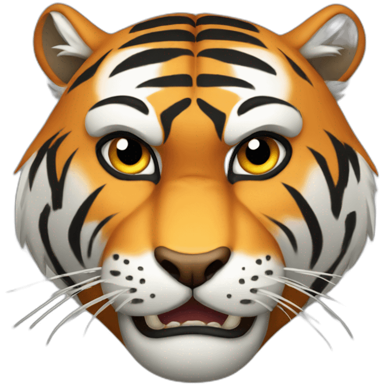 Angry tiger emoji