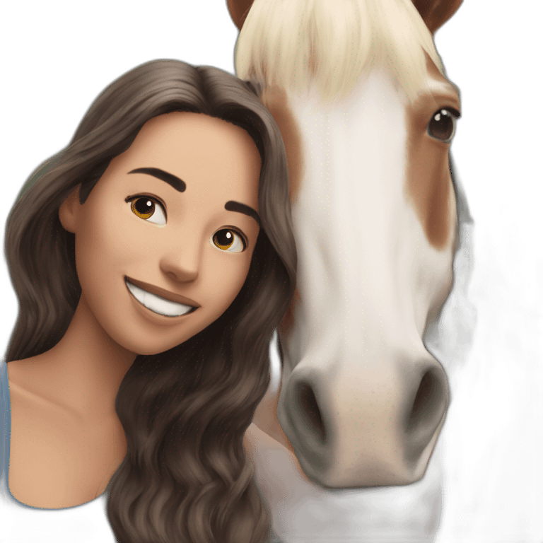 Selfie avec mon cheval emoji