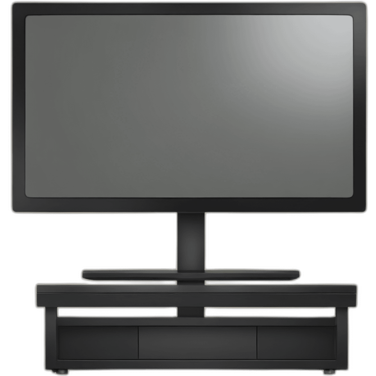 a flat tv screen with a stand emoji